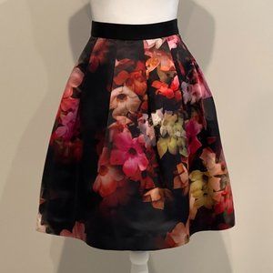 Ted Baker Floral Satin Skirt